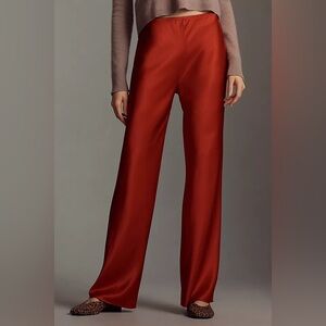 Reformation Gale Satin Mid Rise Bias Pant